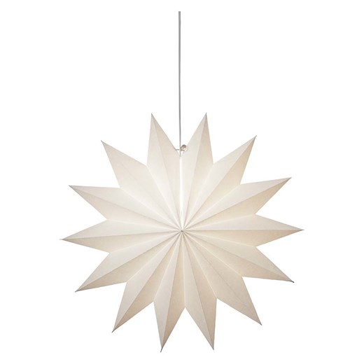 STAR Trading Gwiazda papierowa &quot;Plain&quot; w kolorze białym - Ø 60 cm Star Trading onesize okazyjna cena Limango Polska