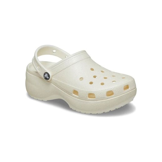 Crocs Chodaki "Classic Platform Glitter" w kolorze kremowym Crocs 42/43 wyprzedaż Limango Polska
