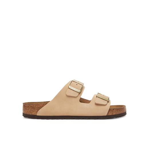 Klapki Birkenstock Arizona Sfb 1019013 Beżowy ze sklepu eobuwie.pl w kategorii Klapki męskie - zdjęcie 184281998