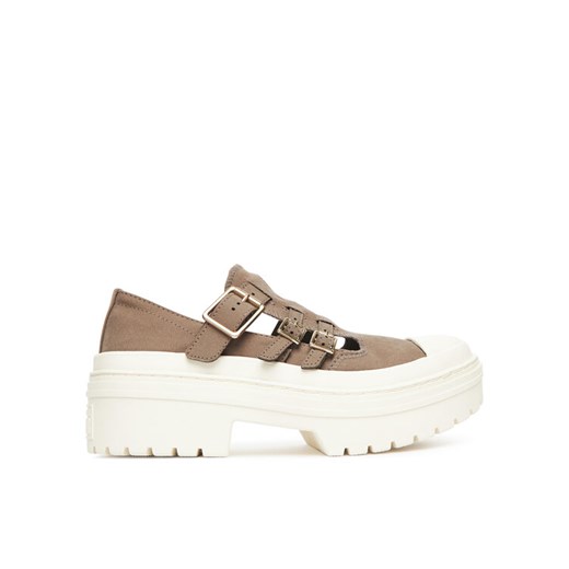 Converse Półbuty Chuck Taylor All Star Lugged Heel Mary Jane Sandal A13552C Zielony ze sklepu MODIVO w kategorii Półbuty damskie - zdjęcie 184282676