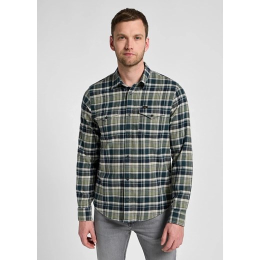 LEE MĘSKA KOSZULA LEE REGULAR SHIRT GREEN 112355698 ze sklepu YouNeedit.pl w kategorii Koszule męskie - zdjęcie 184283585