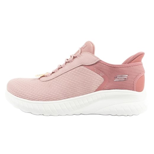 Buty Skechers Bobs Squad Slip-ins 117504/BLSH różowe ze sklepu ButyModne.pl w kategorii Buty sportowe damskie - zdjęcie 184285117