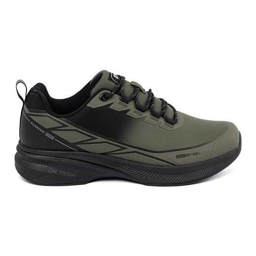 DK Ciemnozielone buty sportowe męskie ze sklepu ButyModne.pl w kategorii Buty sportowe męskie - zdjęcie 184285248
