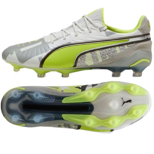 Buty piłkarskie Puma King Ultimate Forever FG/AG 108426-01 szare ze sklepu ButyModne.pl w kategorii Buty sportowe męskie - zdjęcie 184285289