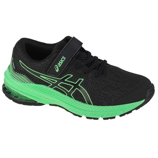 Buty do biegania Asics GT-1000 11 Ps 1014A238-022 czarne ze sklepu ButyModne.pl w kategorii Buty sportowe dziecięce - zdjęcie 184285299
