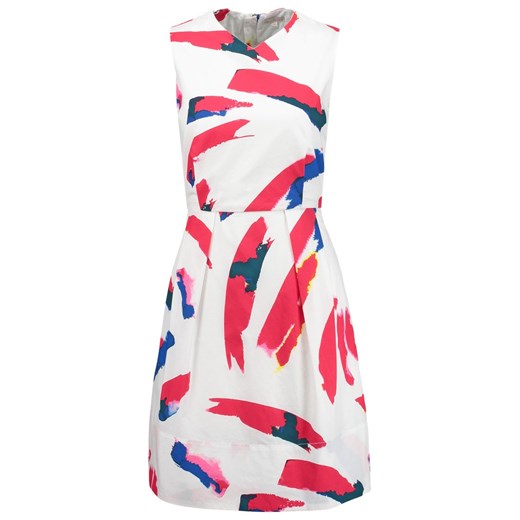 GAP Sukienka koktajlowa multicolor zalando bezowy abstrakcyjne wzory
