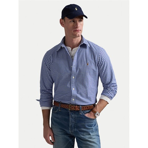 Polo Ralph Lauren Koszula Core Replen 710792041 Niebieski Custom Fit ze sklepu MODIVO w kategorii Koszule męskie - zdjęcie 184286515