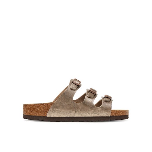 Birkenstock Klapki Florida 1030352 Złoty ze sklepu MODIVO w kategorii Klapki damskie - zdjęcie 184286517