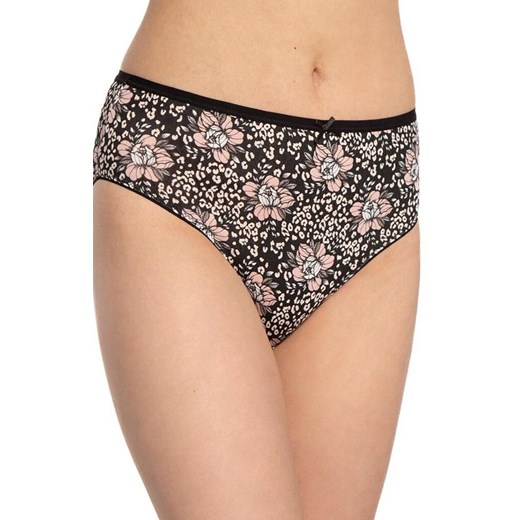3-pack figi damskie bawełniane plus size L-127BI-31, Kolor czarno-beżowy, Rozmiar 2XL, LAMA ze sklepu Primodo w kategorii Majtki damskie - zdjęcie 184286705