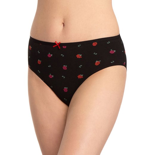 3-pack figi damskie bawełniane plus size L-122BI-61EX, Kolor granatowo-beżowo-czarny, Rozmiar 2XL, LAMA ze sklepu Primodo w kategorii Majtki damskie - zdjęcie 184286729