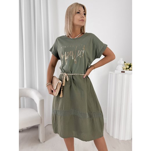 sukienka santorinia khaki one size ze sklepu UBRA w kategorii Sukienki - zdjęcie 184287105