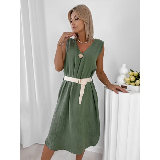 sukienka olite khaki one size ze sklepu UBRA w kategorii Sukienki - zdjęcie 184287148