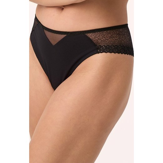 Koronkowe majtki brazyliany czarne 211, Kolor czarny, Rozmiar S, Babell ze sklepu Intymna w kategorii Majtki damskie - zdjęcie 184287316