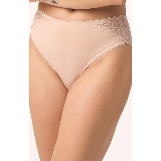 Koronkowe figi damskie beżowe 213, Kolor beżowy, Rozmiar S, Babell ze sklepu Intymna w kategorii Majtki damskie - zdjęcie 184287328