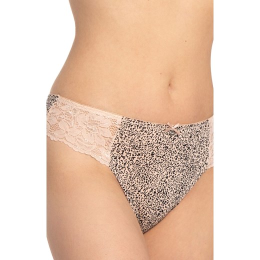 2-pack figi damskie w panterkę plus size L-1586BI, Kolor panterka, Rozmiar 2XL, LAMA ze sklepu Intymna w kategorii Majtki damskie - zdjęcie 184287408