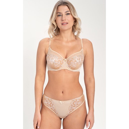Samanta biustonosz miękki soft Perla A143, Kolor beżowo-złoty, Rozmiar 80G, Samanta ze sklepu Intymna w kategorii Biustonosze - zdjęcie 184287435