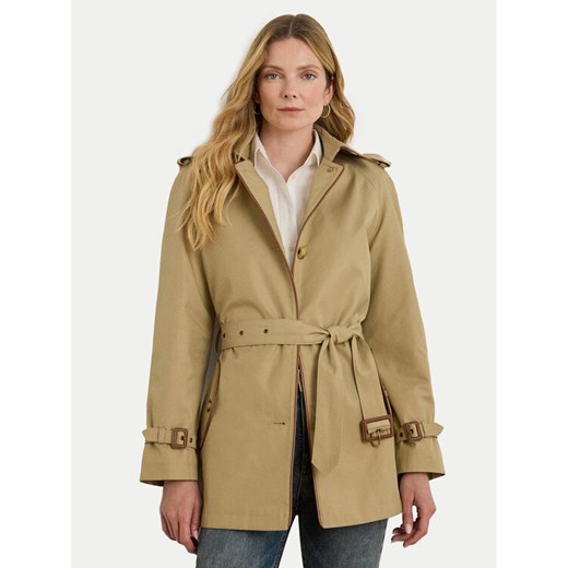 LAUREN RALPH LAUREN Trencz 297979525001 Beżowy Regular Fit ze sklepu MODIVO w kategorii Płaszcze damskie - zdjęcie 184287875