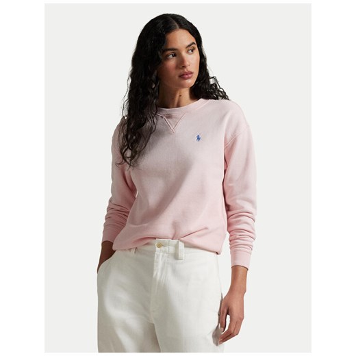 Polo Ralph Lauren Bluza 211935582016 Różowy Regular Fit ze sklepu MODIVO w kategorii Bluzy damskie - zdjęcie 184287877