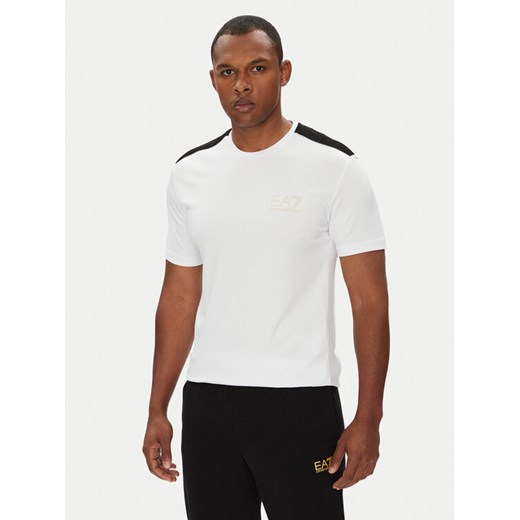 EA7 Emporio Armani T-Shirt 7M000299 AF13739 U0002 Biały Slim Fit ze sklepu MODIVO w kategorii T-shirty męskie - zdjęcie 184287888