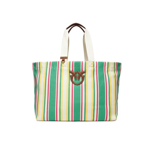 PINKO Torebka Shopping Bag Extra PE 25 PLTT 104754 A2G5 Zielony ze sklepu MODIVO w kategorii Torby Shopper bag - zdjęcie 184287939