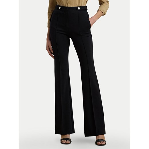 LAUREN RALPH LAUREN Spodnie materiałowe 200971132001 Czarny Bootcut Fit ze sklepu MODIVO w kategorii Spodnie damskie - zdjęcie 184287946