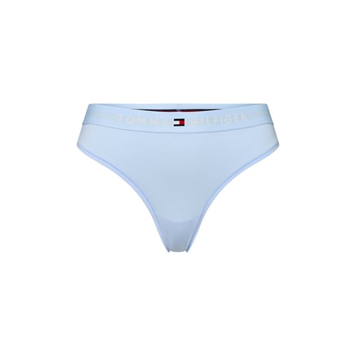 Tommy Hilfiger Stringi Kobiety Bawełna jasnoniebieski jednolity ze sklepu vangraaf w kategorii Majtki damskie - zdjęcie 184288556