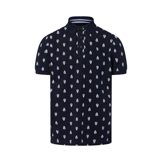 Andrew James Męska koszulka polo Mężczyźni Bawełna granatowy nadruk ze sklepu vangraaf w kategorii T-shirty męskie - zdjęcie 184288558