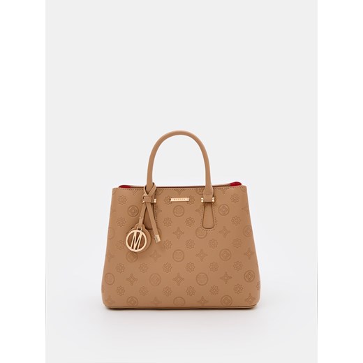 Mohito - Brązowa torebka city bag - beżowy ze sklepu Mohito w kategorii Kuferki - zdjęcie 184289005