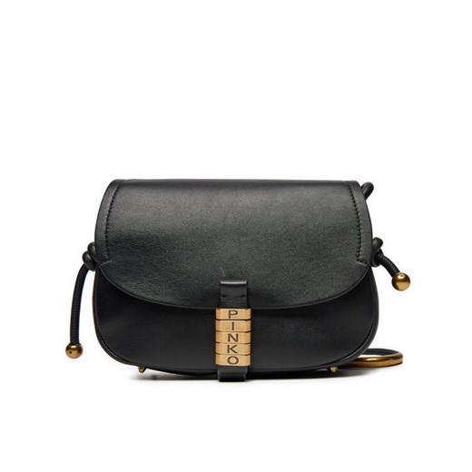 Torebka PINKO Saddle Mini AI 24-25 PLTT 103831 A1ZX Czarny ze sklepu eobuwie.pl w kategorii Listonoszki - zdjęcie 184290437