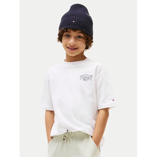 Tommy Hilfiger T-Shirt Varsity Graphic KB0KB09720 Biały Regular Fit ze sklepu MODIVO w kategorii T-shirty chłopięce - zdjęcie 184290519