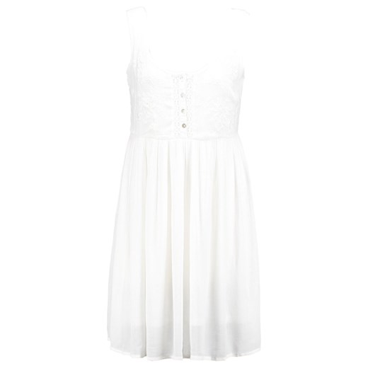 New Look Sukienka letnia cream zalando bialy abstrakcyjne wzory