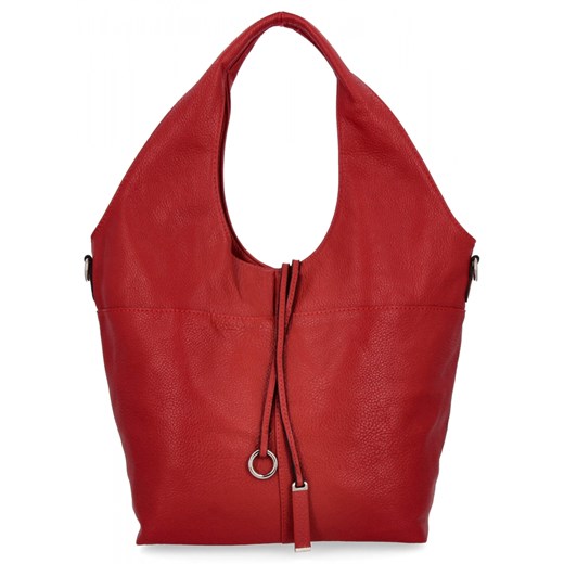 Torebka Damska Shopper Bag firmy Hernan HB0325 Czerwona ze sklepu PaniTorbalska w kategorii Torby Shopper bag - zdjęcie 184293956