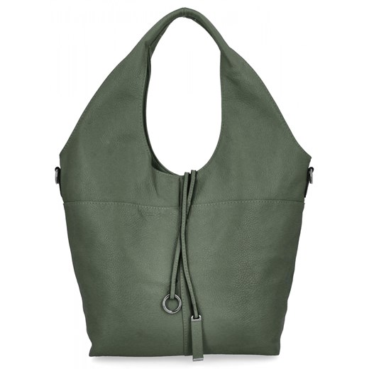 Torebka Damska Shopper Bag firmy Hernan HB0325 Jasno Zielona ze sklepu PaniTorbalska w kategorii Torby Shopper bag - zdjęcie 184294018