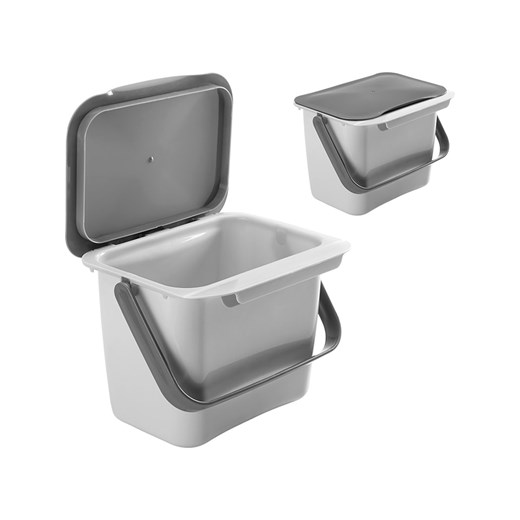 metaltex Kosz &quot;Bin Tex&quot; w kolorze szarym na śmieci - 25 x 19 x 20 cm ze sklepu Limango Polska w kategorii Kosze na śmieci - zdjęcie 184295135