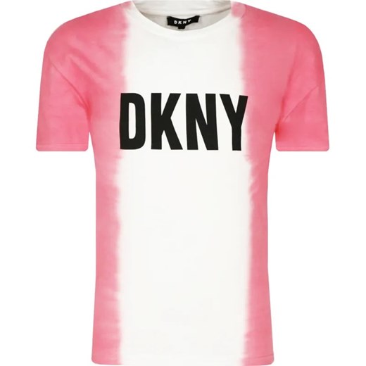 DKNY Kids T-shirt FANCY | Regular Fit ze sklepu Gomez Fashion Store w kategorii Bluzki dziewczęce - zdjęcie 184296246