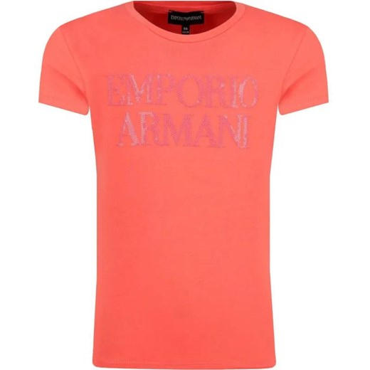 Emporio Armani T-shirt | Regular Fit ze sklepu Gomez Fashion Store w kategorii Bluzki dziewczęce - zdjęcie 184296286