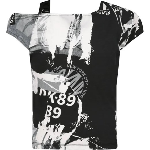 DKNY Kids T-shirt FANCY | Regular Fit ze sklepu Gomez Fashion Store w kategorii Bluzki dziewczęce - zdjęcie 184296336
