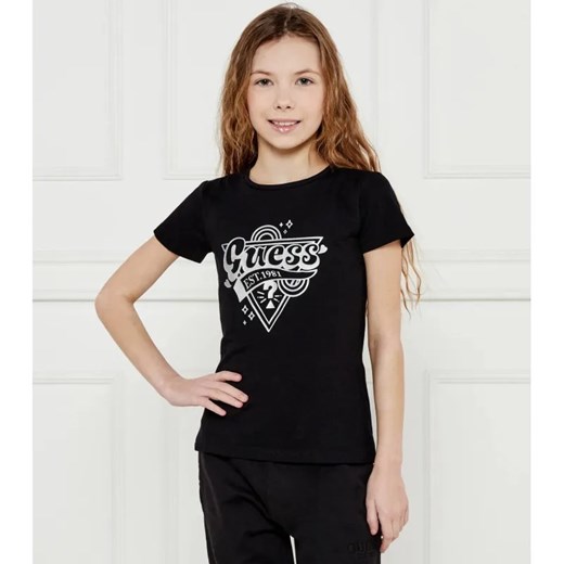 Guess T-shirt | Regular Fit ze sklepu Gomez Fashion Store w kategorii Bluzki dziewczęce - zdjęcie 184296389