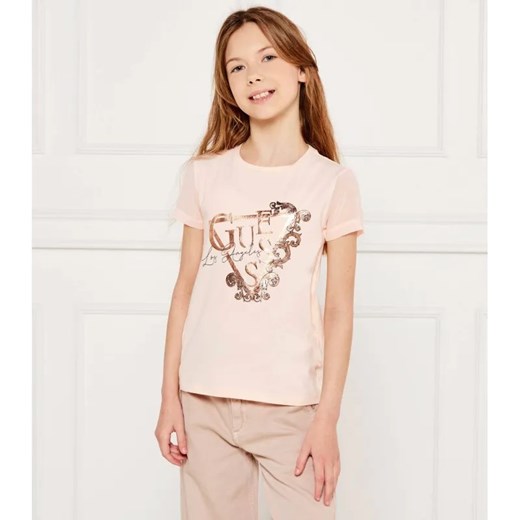 Guess T-shirt | Regular Fit ze sklepu Gomez Fashion Store w kategorii Bluzki dziewczęce - zdjęcie 184296465