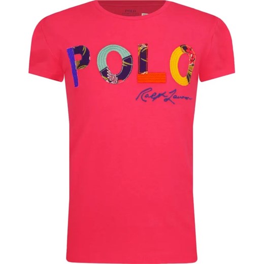 POLO RALPH LAUREN T-shirt | Regular Fit ze sklepu Gomez Fashion Store w kategorii Bluzki dziewczęce - zdjęcie 184296469