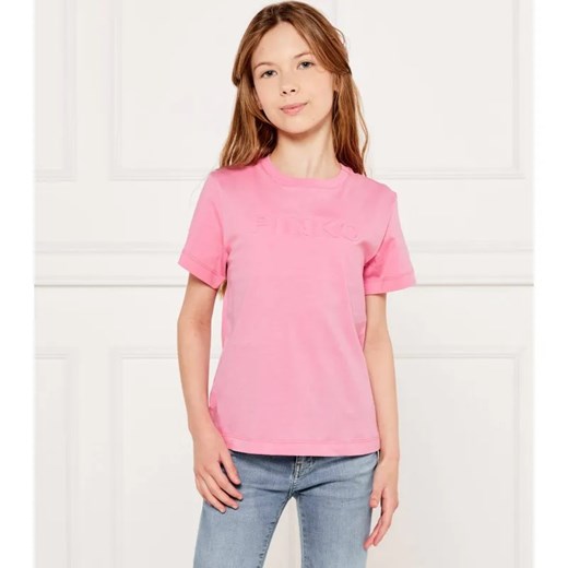 Pinko UP T-shirt | Regular Fit ze sklepu Gomez Fashion Store w kategorii Bluzki dziewczęce - zdjęcie 184296547