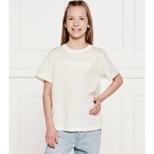 Pinko UP T-shirt | Regular Fit ze sklepu Gomez Fashion Store w kategorii Bluzki dziewczęce - zdjęcie 184296559