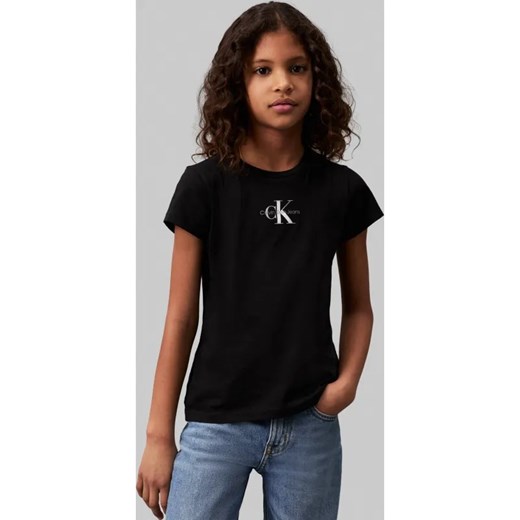 Calvin Klein Jeans T-shirt | Regular Fit ze sklepu Gomez Fashion Store w kategorii Bluzki dziewczęce - zdjęcie 184296636