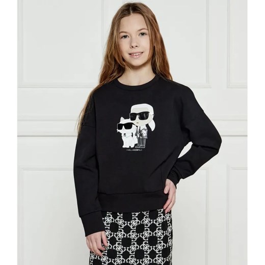 Karl Lagerfeld Kids Bluza | Regular Fit ze sklepu Gomez Fashion Store w kategorii Bluzy dziewczęce - zdjęcie 184296669