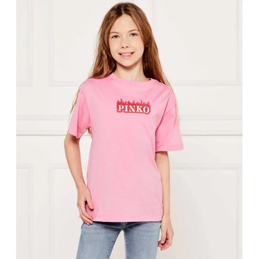 Pinko UP T-shirt | Oversize fit ze sklepu Gomez Fashion Store w kategorii Bluzki dziewczęce - zdjęcie 184296707