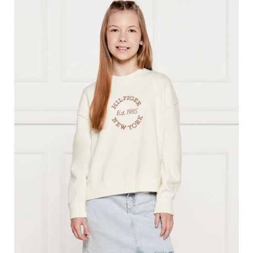 Tommy Hilfiger Sweter | Regular Fit ze sklepu Gomez Fashion Store w kategorii Swetry dziewczęce - zdjęcie 184296719
