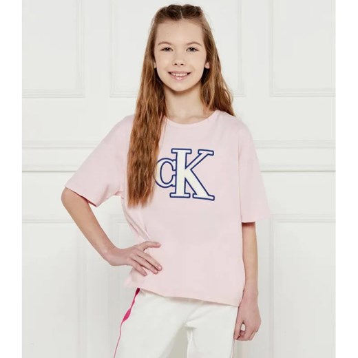 Calvin Klein Jeans T-shirt | Loose fit ze sklepu Gomez Fashion Store w kategorii Bluzki dziewczęce - zdjęcie 184296786