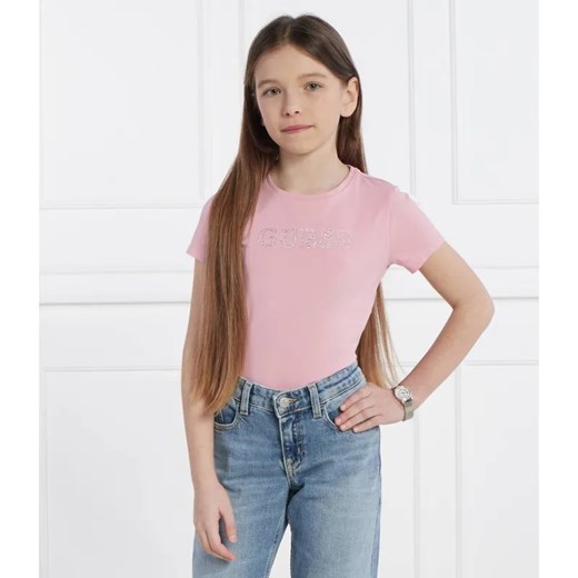GUESS ACTIVE T-shirt MINIME | Regular Fit ze sklepu Gomez Fashion Store w kategorii Bluzki dziewczęce - zdjęcie 184296815