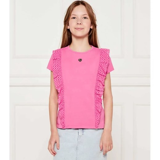 Guess T-shirt | Regular Fit ze sklepu Gomez Fashion Store w kategorii Bluzki dziewczęce - zdjęcie 184296827