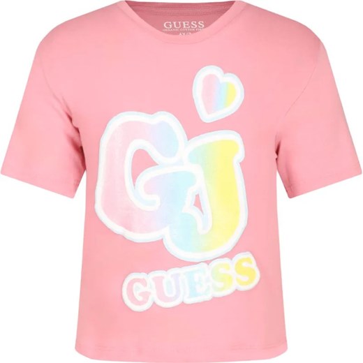 Guess T-shirt | Regular Fit ze sklepu Gomez Fashion Store w kategorii Bluzki dziewczęce - zdjęcie 184296857